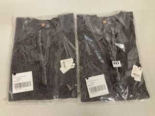 2 X COLT TOP IN DARK GREY - SIZE M - TOTAL RRP £116