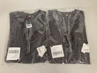 2 X COLT TOP IN DARK GREY - SIZE M - TOTAL RRP £116