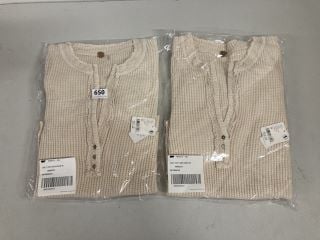 2 X COLT TOP IN IVORY - SIZE M - TOTAL RRP £116