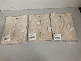 3 X COLT TOP IN IVORY - SIZE M - TOTAL RRP £174