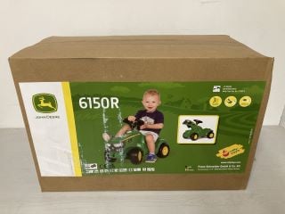 JOHN DEERE ROLLY TOYS CHILDREN'S RIDE ON TRACTOR - MODEL 6150R - RRP £90