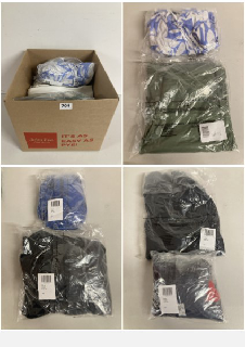 BOX OF PREMIUM CLOTHING IN VARIOUS SIZES & DESIGNS