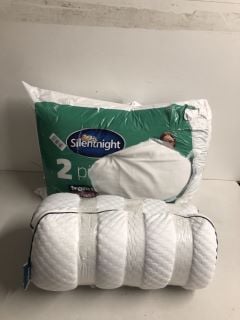 2 X ITEMS TO INCLUDE SILENTNIGHT PILLOWS