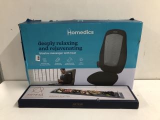 2 X ITEMS TO INCLUDE HOMEDICS SHIATSU MASSAGER WITH HEAT