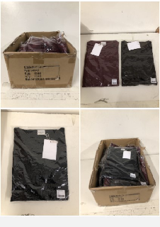 BOX OF CLOTHING IN VARIOUS SIZES AND DESIGNS