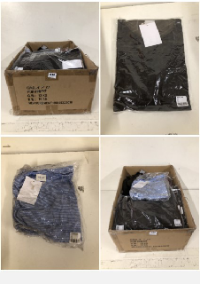 BOX OF CLOTHING IN VARIOUS SIZES AND DESIGNS