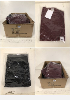 BOX OF CLOTHING IN VARIOUS SIZES AND DESIGNS