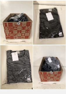 BOX OF CLOTHING IN VARIOUS SIZES AND DESIGNS