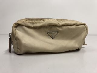 PRADA NYLON POUCH BEIGE (VAT ONLY PAYABLE ON BUYERS PREMIUM)