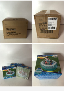 3 X BESTWAY SPARKLE SHELL 59" KIDDIE POOLS (SEALED)