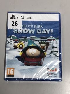 PS5 GAME SOUTH PARK SNOW DAY! (SEALED)