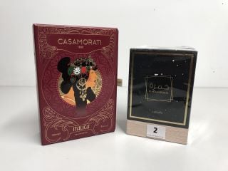 XERJOFF CASAMORATI 1888 ITALICA EAU DE PARFUM 100ML RRP:£169 + KHAMRAH LATTAFA PERFUMES 100ML (SEALED)