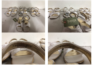 FOUR PAIRS OF TED BAKER FLAT SANDALS SIZE 1