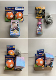 BOX OF CHILDREN'S TOYS TO INC KICKER BALL