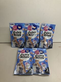 BOX OF INABA JUICY BITES CAT TREATS BBE 10/24