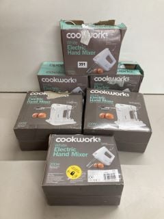 6 X COOK WORKS HAND MIXERS