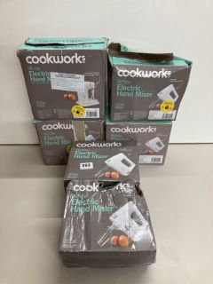 6 X COOK WORKS HAND MIXERS