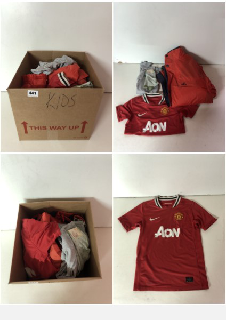 BOX OF VARIOUS KIDS CLOTHING UNSEALED