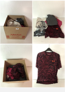 BOX OF MEN'S AND WOMEN'S VARIOUS CLOTHING UNSEALED