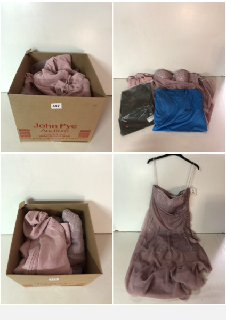 BOX OF MEN'S AND WOMEN'S VARIOUS CLOTHING UNSEALED