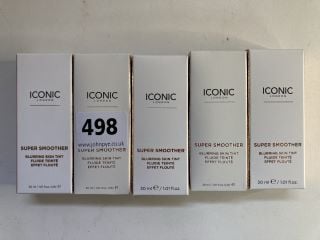 5 X ICONIC LONDON SUPER SMOOTHER BLURRING SKIN TINT RRP: APPROXIMATELY £100