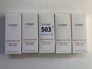 5 X ICONIC LONDON SUPER SMOOTHER BLURRING SKIN TINT RRP: APPROXIMATELY £100