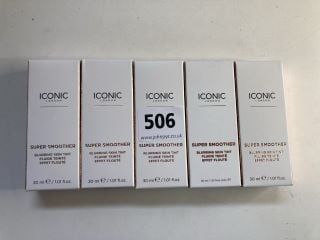 5 X ICONIC LONDON SUPER SMOOTHER BLURRING SKIN TINT RRP: APPROXIMATELY £100