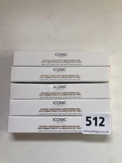 5 X ICONIC RADIANT CONCEALER AND BRIGHTING DUO RRP: APPROXIMATELEY £100