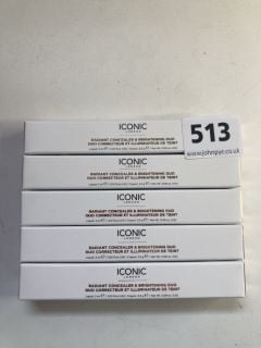 5 X ICONIC RADIANT CONCEALER AND BRIGHTING DUO RRP: APPROXIMATELEY £100