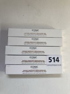 5 X ICONIC RADIANT CONCEALER AND BRIGHTING DUO RRP: APPROXIMATELEY £100