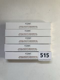 5 X ICONIC RADIANT CONCEALER AND BRIGHTING DUO RRP: APPROXIMATELEY £100