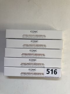 5 X ICONIC RADIANT CONCEALER AND BRIGHTING DUO RRP: APPROXIMATELEY £100