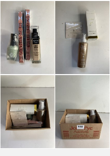 BOX OF VARIOUS MAKEUP AND BEAUTY PRODUCTS