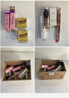 BOX OF VARIOUS MAKEUP AND BEAUTY PRODUCTS