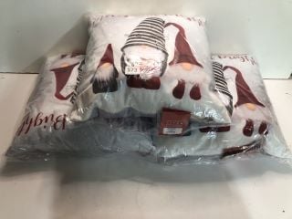 3 X GNOME CHRISTMAS CUSHIONS