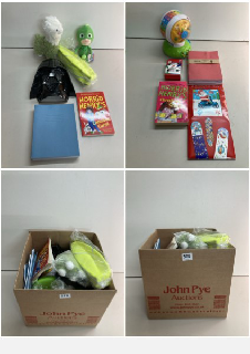 BOX OF TOYS AND GAMES TO INCLUDE CUDDLY TOYS