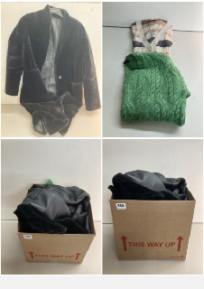 BOX OF MEN'S AND WOMEN'S VARIOUS CLOTHING UNSEALED