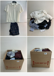 BOX OF MEN'S AND WOMEN'S VARIOUS CLOTHING UNSEALED