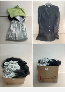 BOX OF MEN'S AND WOMEN'S VARIOUS CLOTHING UNSEALED