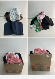 BOX OF MEN'S AND WOMEN'S VARIOUS CLOTHING UNSEALED