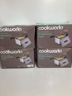 4 X COOK WORKS PROFESSIONAL FRYERS