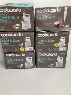 6 X COOK WORKS HAND BLENDERS