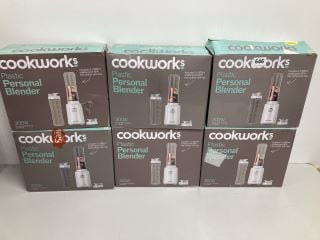 6 X COOK WORKS PERSONAL BLENDERS