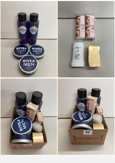 QUANTITY OF VARIOUS MEN'S AND WOMEN'S BEAUTY PRODUCTS