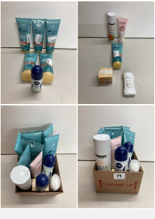 QUANTITY OF VARIOUS MEN'S AND WOMEN'S BEAUTY PRODUCTS