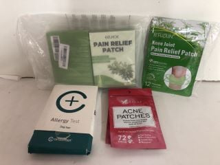 BOX OF HEALTH AND BEAUTY ITEMS TO INCLUDE SLEEP PATCHES