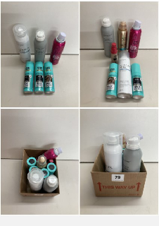 QUANTITY OF VARIOUS MEN'S AND WOMEN'S BEAUTY PRODUCTS