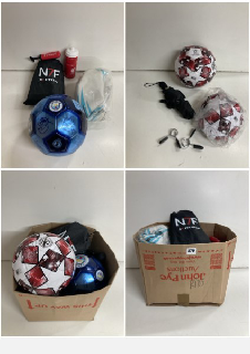 SPORTS ITEMS TO INCLUDE A RUGBY BALL