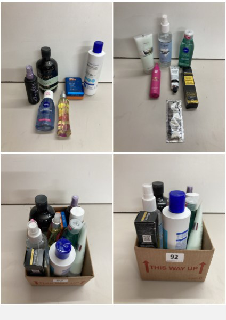 QUANTITY OF VARIOUS MEN'S AND WOMEN'S BEAUTY PRODUCTS