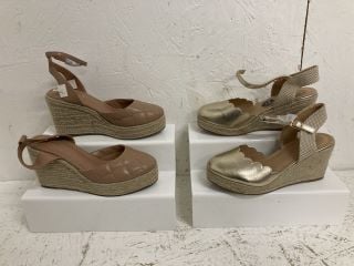 2 X V BY VERY WEDGE SANDALS SIZE: 6/6EE